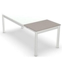 Zenith Dining Table with Glass Top by Amisco