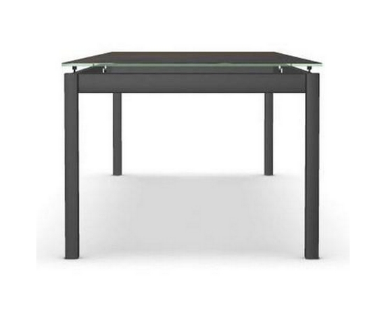 Zenith Dining Table with Glass Top by Amisco