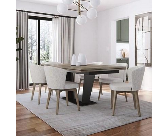 Amelia Dining Table with Pedestal Base by Amisco