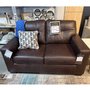 Leather loveseat