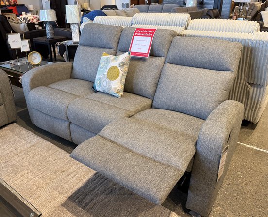 Fabric reclining sofa