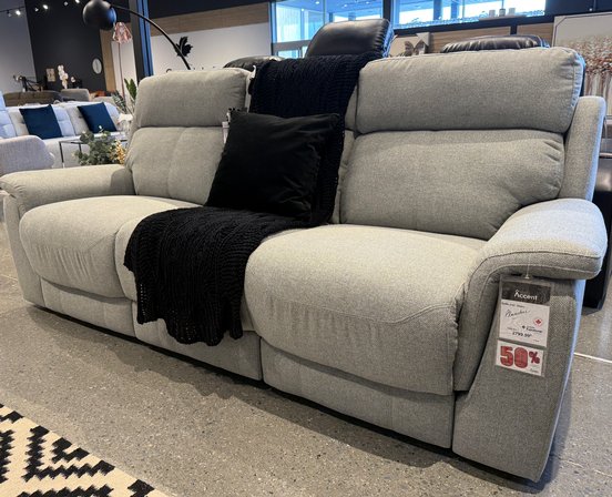 Palliser fabric reclining sofa