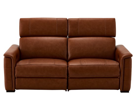 Motorized leather condo sofa