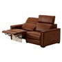 Motorized leather condo sofa
