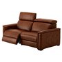 Motorized leather condo sofa