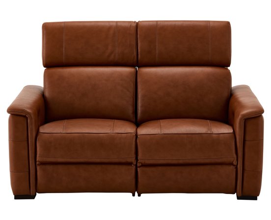 Motorized leather loveseat