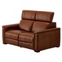 Motorized leather loveseat