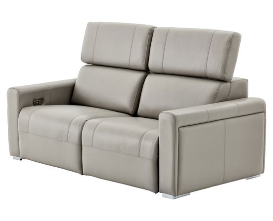 Motorized leather condo sofa