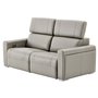 Motorized leather condo sofa