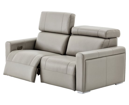 Motorized leather condo sofa