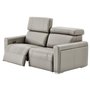 Motorized leather condo sofa