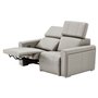 Motorized leather loveseat