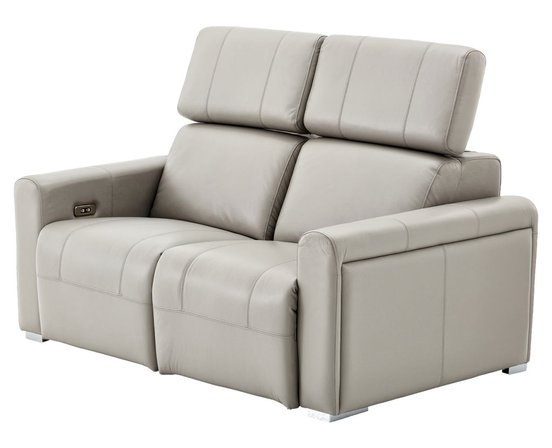 Motorized leather loveseat