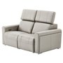 Motorized leather loveseat