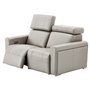 Motorized leather loveseat