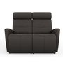 Motorized leather reclining loveseat