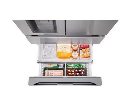 LG 29 Cu. Ft. Max™ 4-Door French Door Refrigerator With Mini Craft Ice™ And Full-Convert Drawer™ - LF29S9730S