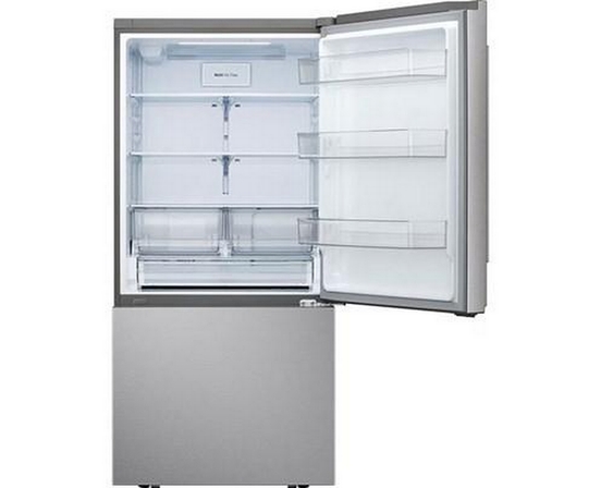 LG 33-Inch, 26 Cu. Ft. Freestanding Bottom Freezer Refrigerator With Interior Ice Maker - LB26H2200S