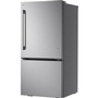 LG 33-Inch, 26 Cu. Ft. Freestanding Bottom Freezer Refrigerator With Interior Ice Maker - LB26H2200S