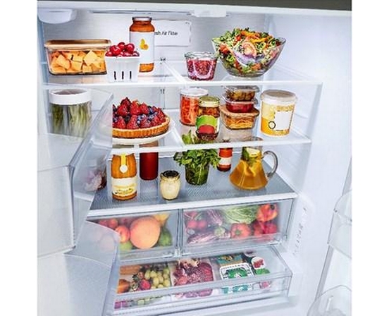 LG 36-Inch, 25.1 Cu. Ft. Counter-Depth Max® French 3-Door Refrigerator With Ice Maker - LF25BZH42S