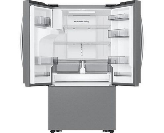Samsung 26 Cu. Ft. Bespoke Ai 3-Door French Door Refrigerator With Water & Ice - RF27CG5B30SRAA
