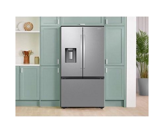 Samsung 26 Cu. Ft. Bespoke Ai 3-Door French Door Refrigerator With Water & Ice - RF27CG5B30SRAA