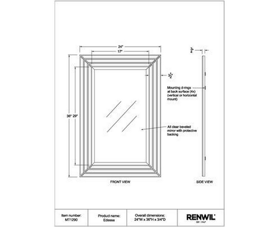 Edessa Wall Mirror by Renwil