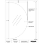 Halfmoon Wall Mirror by Renwil