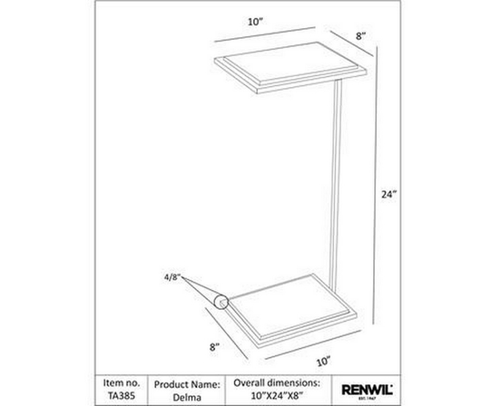 Delma End Table by Renwil