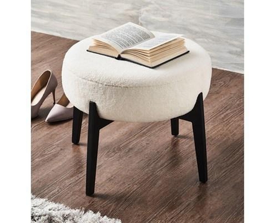 Micha Fabric Ottoman by Renwil