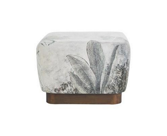 Tangle Fabric Ottoman by Renwil
