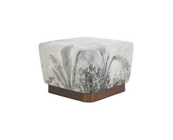 Tangle Fabric Ottoman by Renwil