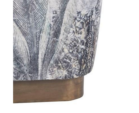 Tangle Fabric Ottoman by Renwil