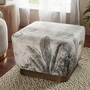 Tangle Fabric Ottoman by Renwil