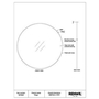 Parga Wall Mirror by Renwil