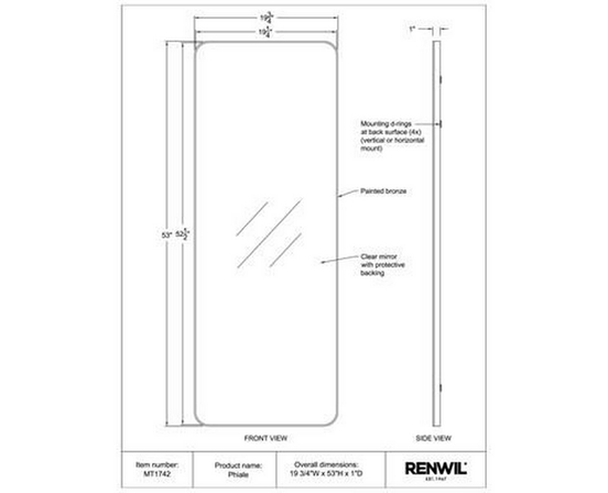 Phiale Wall Mirror by Renwil