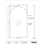 Farida Wall Mirror by Renwil