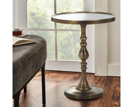 Romina Brass Accent Table by Renwil