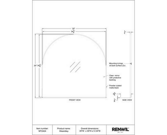Wearstley Wall Mirror by Renwil