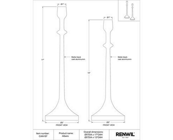 Home Decor Candle Holders by Renwil