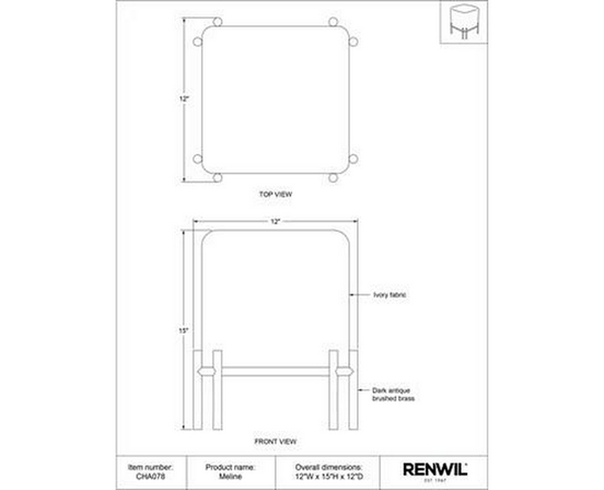 Home Decor Stools by Renwil
