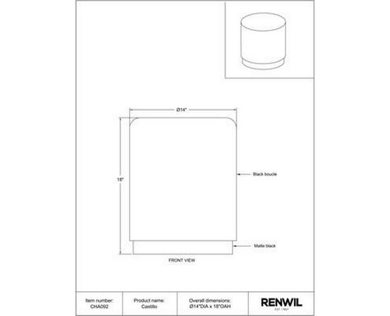 Home Decor Stools by Renwil
