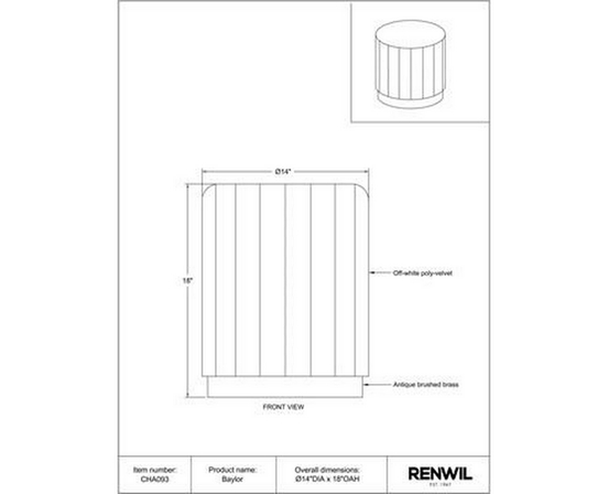 Home Decor Stools by Renwil