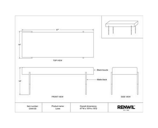 Home Decor Benches by Renwil