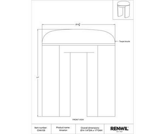Home Decor Stools by Renwil
