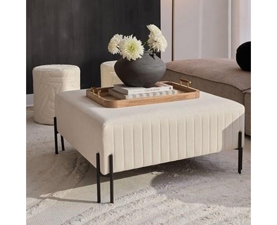 Fitzroy Fabric Ottoman by Renwil