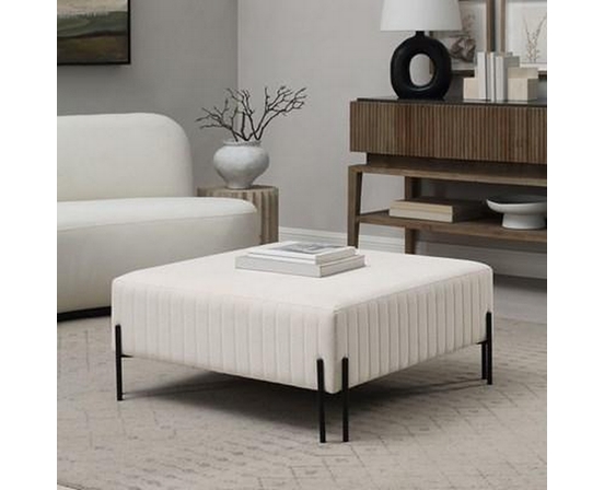 Fitzroy Fabric Ottoman by Renwil