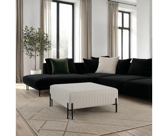 Fitzroy Fabric Ottoman by Renwil