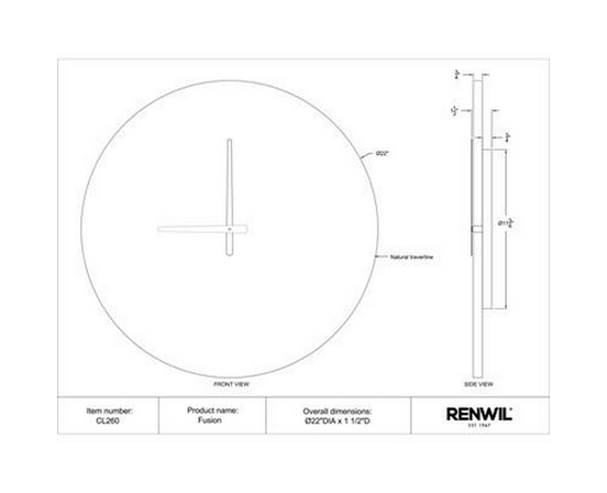 Home Decor Clocks by Renwil