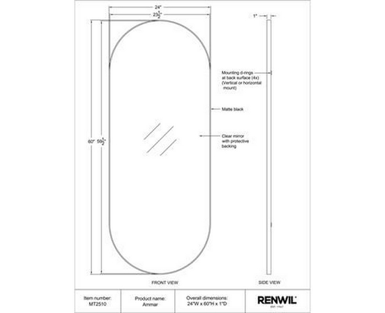 Ammar Wall Mirror by Renwil